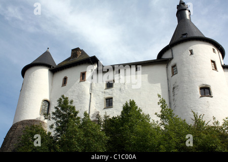 Il castello bianco dal XII secolo in Clervaux in Lussemburgo in Europa Foto Stock