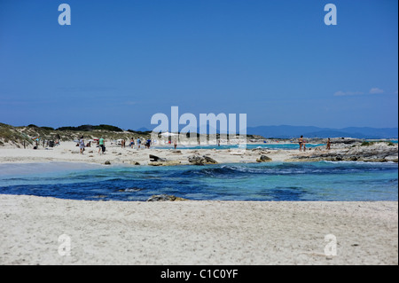 La spiaggia di Levante, Formentera, isole Baleari, Spagna, Europa Foto Stock