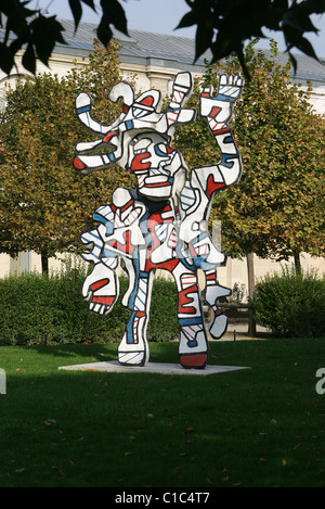 Francia, Parigi, Le Bel costume, scultura di Jean Dubuffet Foto Stock