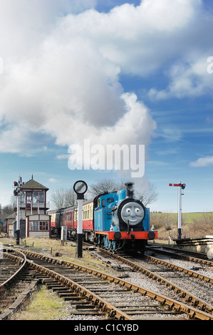 Thomas Il serbatoio del motore weekend ferrovia Midland center butterley Derbyshire England Regno Unito Foto Stock