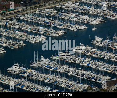 Vista aerea sopra Dana Point Harbor Orange County in California Foto Stock