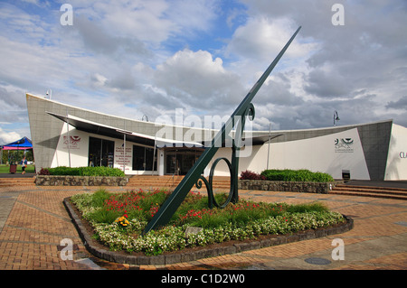 Orologio Claphams Museum, bacino città Quayside, Whangarei, regione di Northland, Isola del nord, Nuova Zelanda Foto Stock