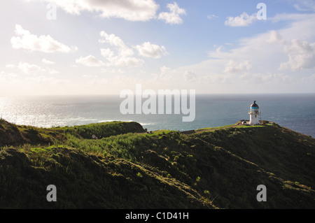 Cape Reinga Lighthouse, Cape Reinga, regione di Northland, Isola del nord, Nuova Zelanda Foto Stock