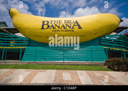 Ben noto punto di riferimento il Big Banana vicino a Coffs Harbour Nuovo Galles del Sud Australia Foto Stock