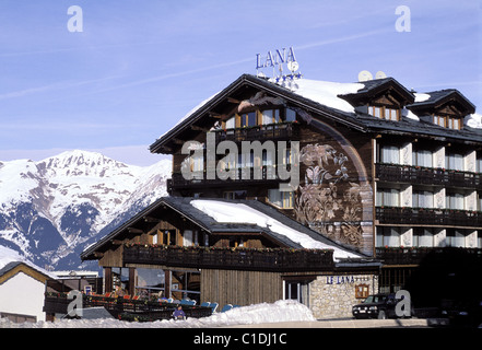 Francia, Savoie, hotel Lana in Courchevel 1850 ski resort Foto Stock