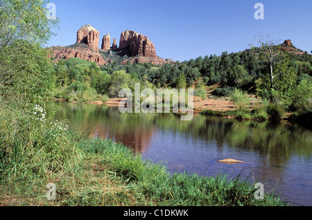 Stati Uniti, Arizona, Oak Creek Canyon, Cattedrale Rock Foto Stock