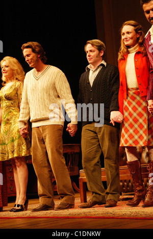Jennifer Mudge, Steven Weber, Matthew Broderick e Anna Madeley apertura notturna Curtain Call per la Broadway giocare " Foto Stock