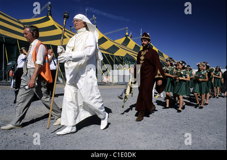 Regno Unito, Galles Eisteddfod, druido festival a Llanelli Foto Stock