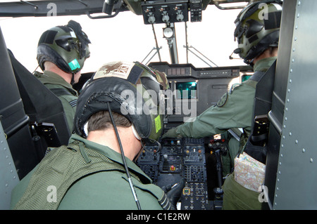 La Merlin ( Gli uccelli rapaci) HC3 e HC3a vengono azionati da n. 28(CA) Squadron e 78 Squardron a RAF Benson. Foto Stock