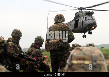 Egli Puma HC1 prima è entrato in servizio nel 1971, e la RAF attualmente dispone di una flotta di 33 velivoli disponibili al front-line Support Foto Stock