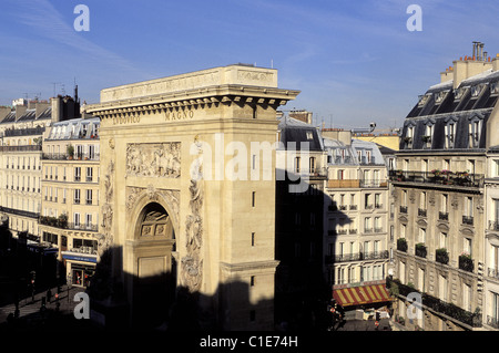 Francia, Parigi, Saint Denis porta ordinato da Luigi XIV, Boulevard Bonne Nouvelle Foto Stock