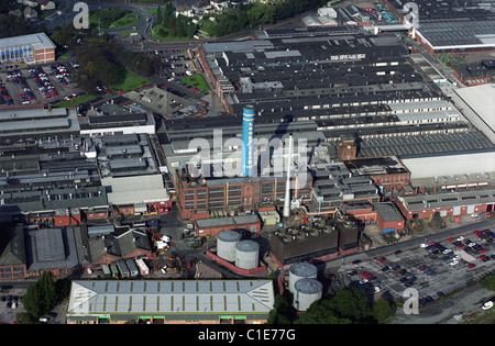 Vista aerea della Goodyear Tire factory Wolverhampton West Midlands England Regno Unito che ora è stato demolito Foto Stock