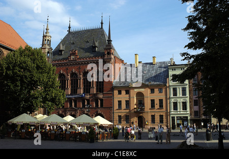 Polonia, Kujavia-Pomerania, città di Torun, la Meissner palazzo su piazza del mercato nella città vecchia Foto Stock