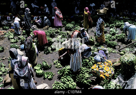 Repubblica delle Comore Grande Comore, città di Moroni, grande mercato Foto Stock