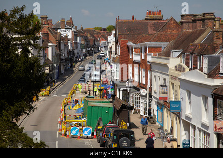 High Street, Battle, East Sussex, England, Regno Unito Foto Stock