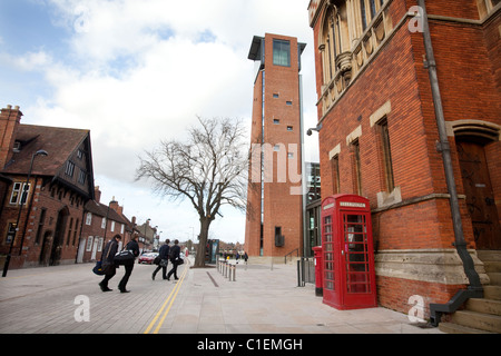 Ristrutturato di recente e Royal Shakespeare Theatre in Stratford-Upon-Avon, Regno Unito. Foto Stock