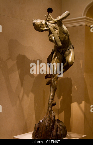 Bronzo scultura eroica Richard MacDonald Foto Stock