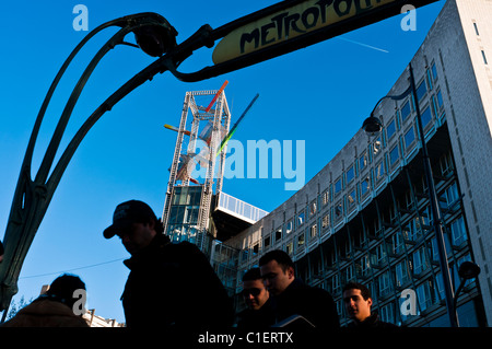 Tempo di primavera a Parigi, Place d'Italie quartiere, Francia. Foto Stock