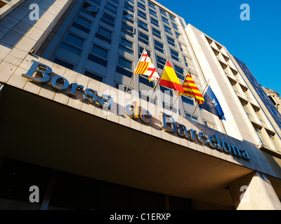 Il Barcelona Stock Exchange Borsa de Barcelona Europa Spagna Catalogna Catalunya Foto Stock