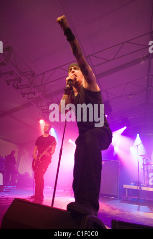 I membri del Crepuscolo degli dei Band eseguire il concerto a Budapest, Ungheria, 2010. Foto Stock