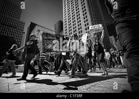 9-11 manifestazione di protesta nella città di new york Foto Stock