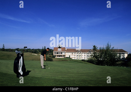 Francia, valle di Oise, il campo da golf di Mont Griffon Foto Stock