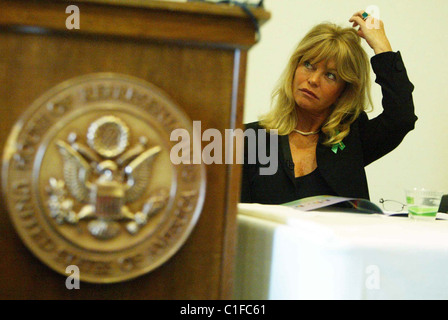 Goldie Hawn Bazelon il Centro per la salute mentale diritto, Alleanza Nazionale sulla malattia mentale, la salute mentale in America e la Foto Stock