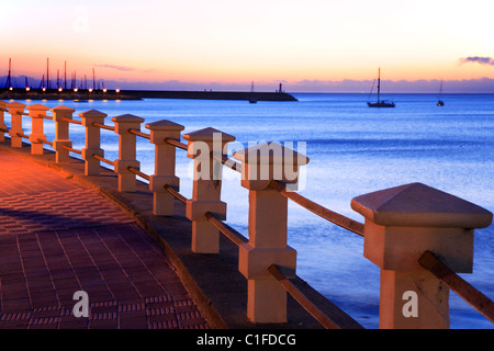 Piriapolis del porto al tramonto. Maldonado, Uruguay. Foto Stock