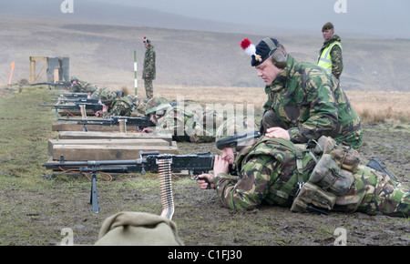 Soldati dell'esercito territoriale della formazione Foto Stock