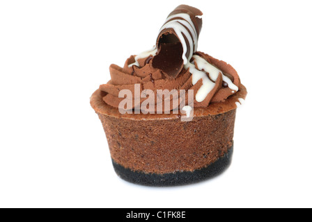 Tortina di cioccolato isolato Foto Stock