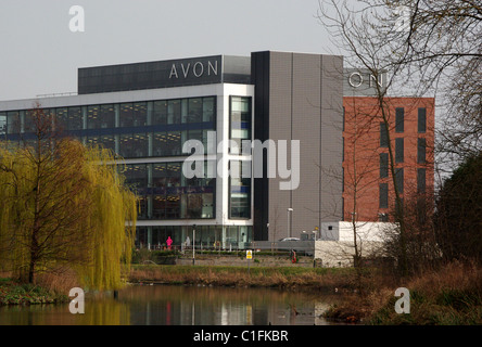 La sede centrale di Avon Cosmetics situato sul fiume Nene a Northampton Foto Stock