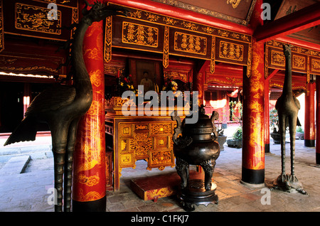 Il Vietnam, Hanoi, Van Mieu Temple (il Tempio della Letteratura dedicato a Confucio, costruito nel 1070 Foto Stock