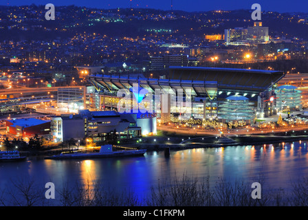 Heinz Field è la casa dei Pittsburgh Steelers, una squadra NFL situato a Pittsburgh, in Pennsylvania. Foto Stock