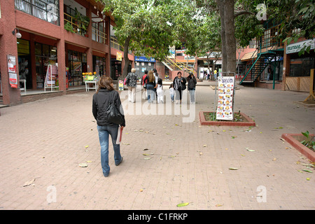 Città di La Ligua in Cile, il cortile interno con il business Foto Stock