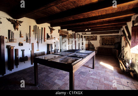 Spagna, Pirenei, Mallos, villaggio di Aguero Foto Stock