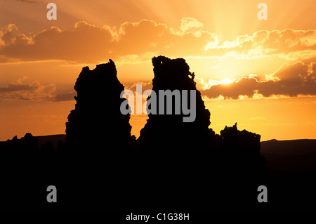 Repubblica di Gibuti, lago di Abbe Foto Stock