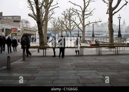 Banca del sud del mercato del libro, Londra. Foto Stock