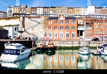 Vista di Ramsgate Marina Foto Stock