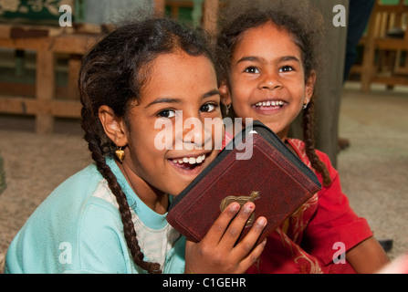 Shiek Hassan Aly scuola coranica a Luxor, Egitto Foto Stock