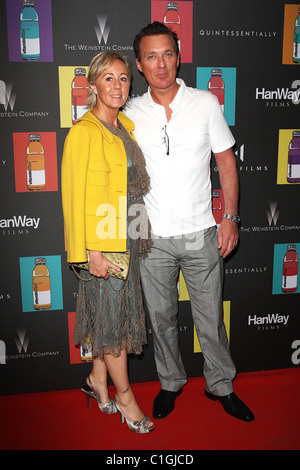 Martin Kemp con sua moglie Shirlie Holliman quintessenza ospita 'Nowhere Boy' party tenuto presso la Plage Vitaminwater il Cannes Foto Stock