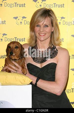 Linda Barker i cani successi di Trust 2009 tenutasi a Hurlingham Club di Londra - Inghilterra - 19.05.09 Foto Stock