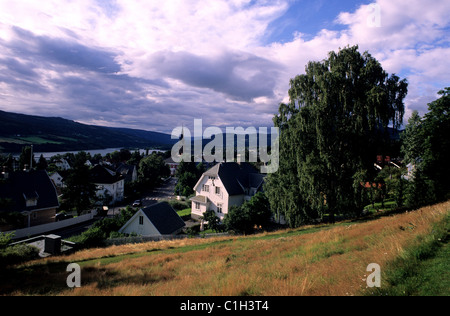 Norvegia, Lillehammer città olimpica nel 1994 Foto Stock