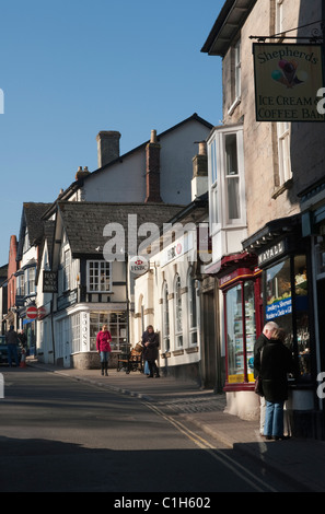 Castle Street in Hay-on-Wye Foto Stock