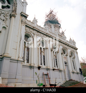 Chiesa di Santo Stefano del Bulgars in Fener e Balat ad Istanbul in Turchia. Foto Stock