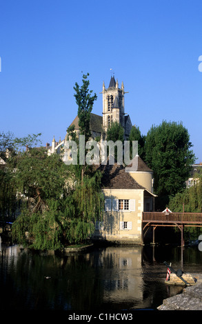 Francia, Seine et Marne, Moret sur LOING Foto Stock