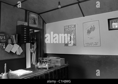 WW2 Post office (bianco e nero) Foto Stock