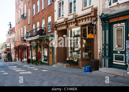 Quartier petit Champlain nella storica città di Québec, Canada Foto Stock