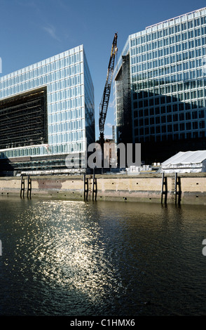 La nuova sede di Tedesco casa editrice Der Spiegel ad Amburgo di Hafencity. Foto Stock