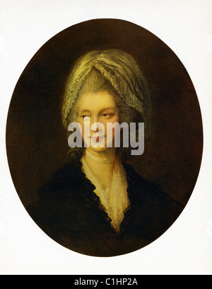 Questo ritratto della regina Charlotte dal pittore inglese Thomas Gaunsborough (1727-1788) risale a circa il 1782. Foto Stock