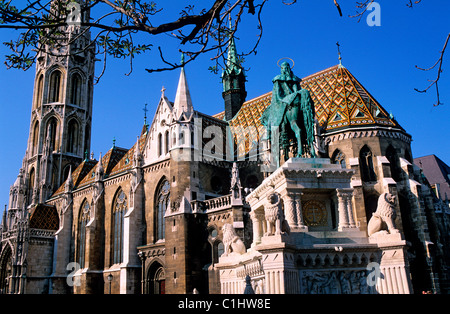 Ungheria, Budapest city, castello ill, Saint la chiesa di Matthias Foto Stock